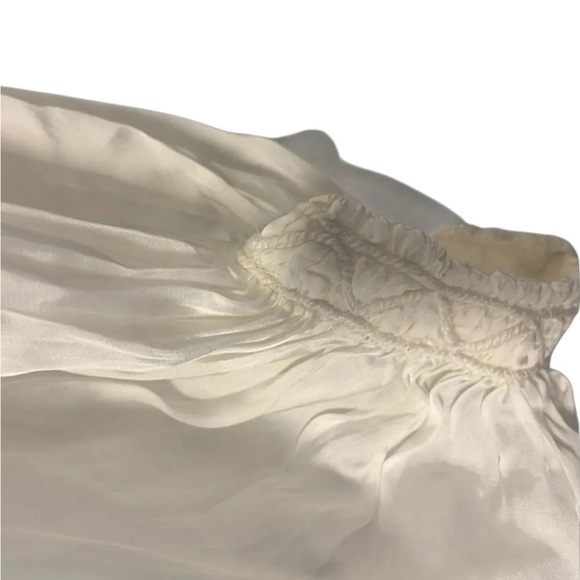 Zara Woman “The Long Embroidered Blouse”, Size M, Boho Style Off White, NWT - Picture 4 of 5